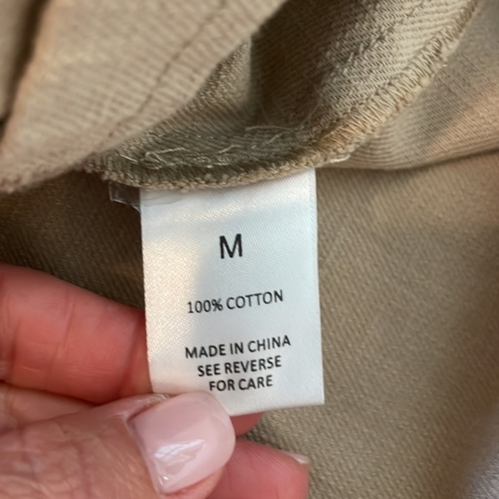 NWT- Wishlist Apparel Tan Sleeveless Button Up Romper - Picture 7 of 8